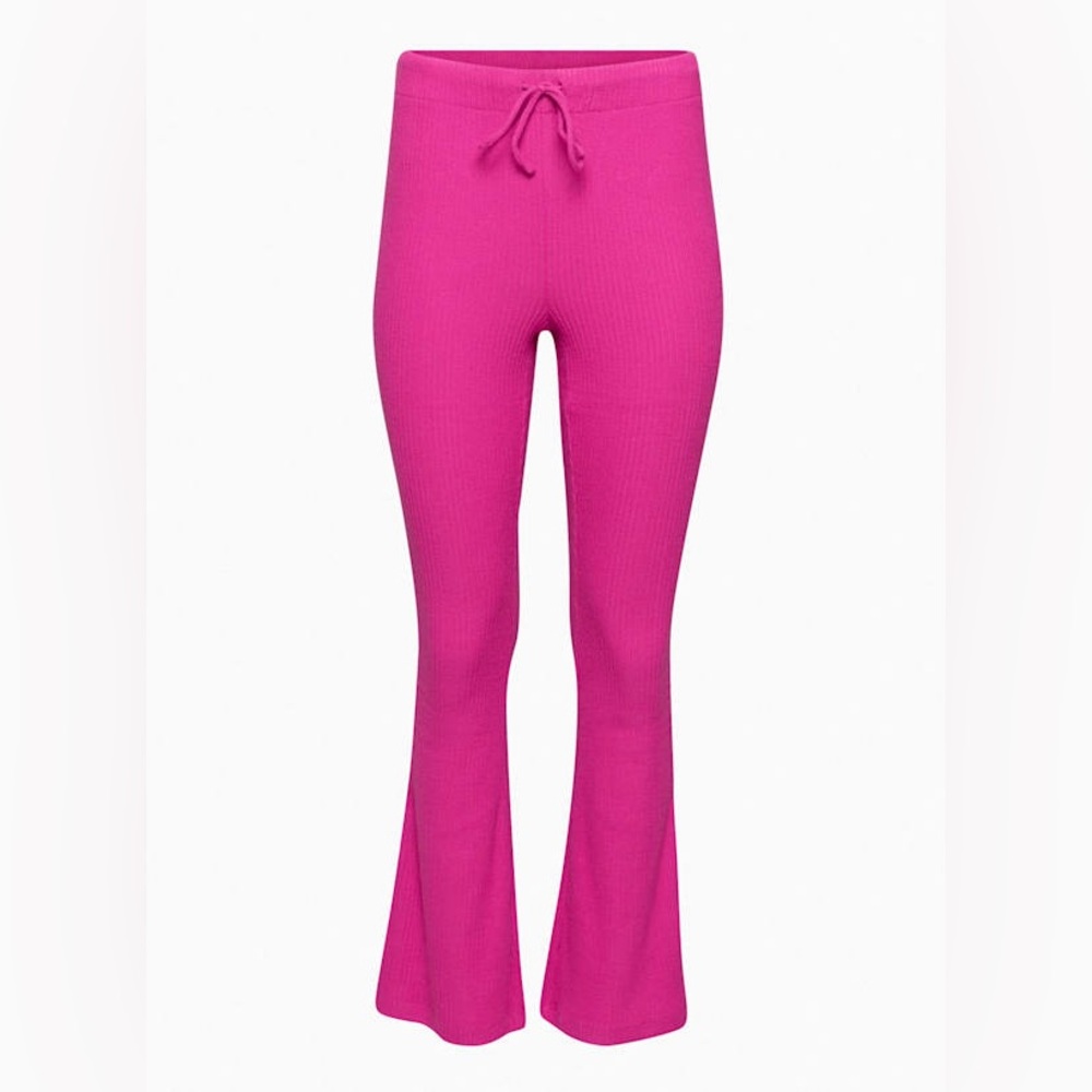 Aritzia Babton Time Pant in Granita Pink High-waisted kick-flare